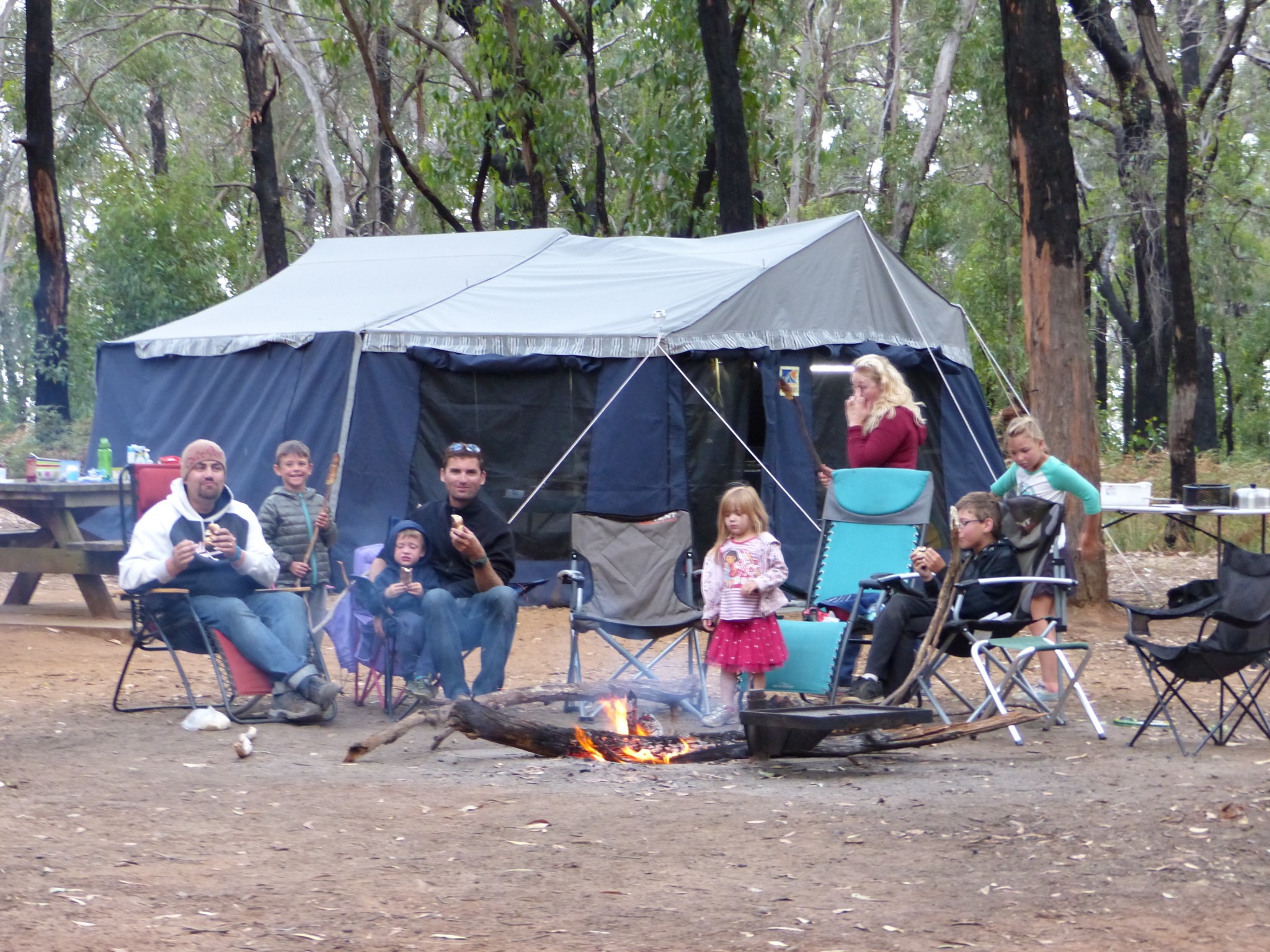 Camplife at Sawpit Campground near Portland