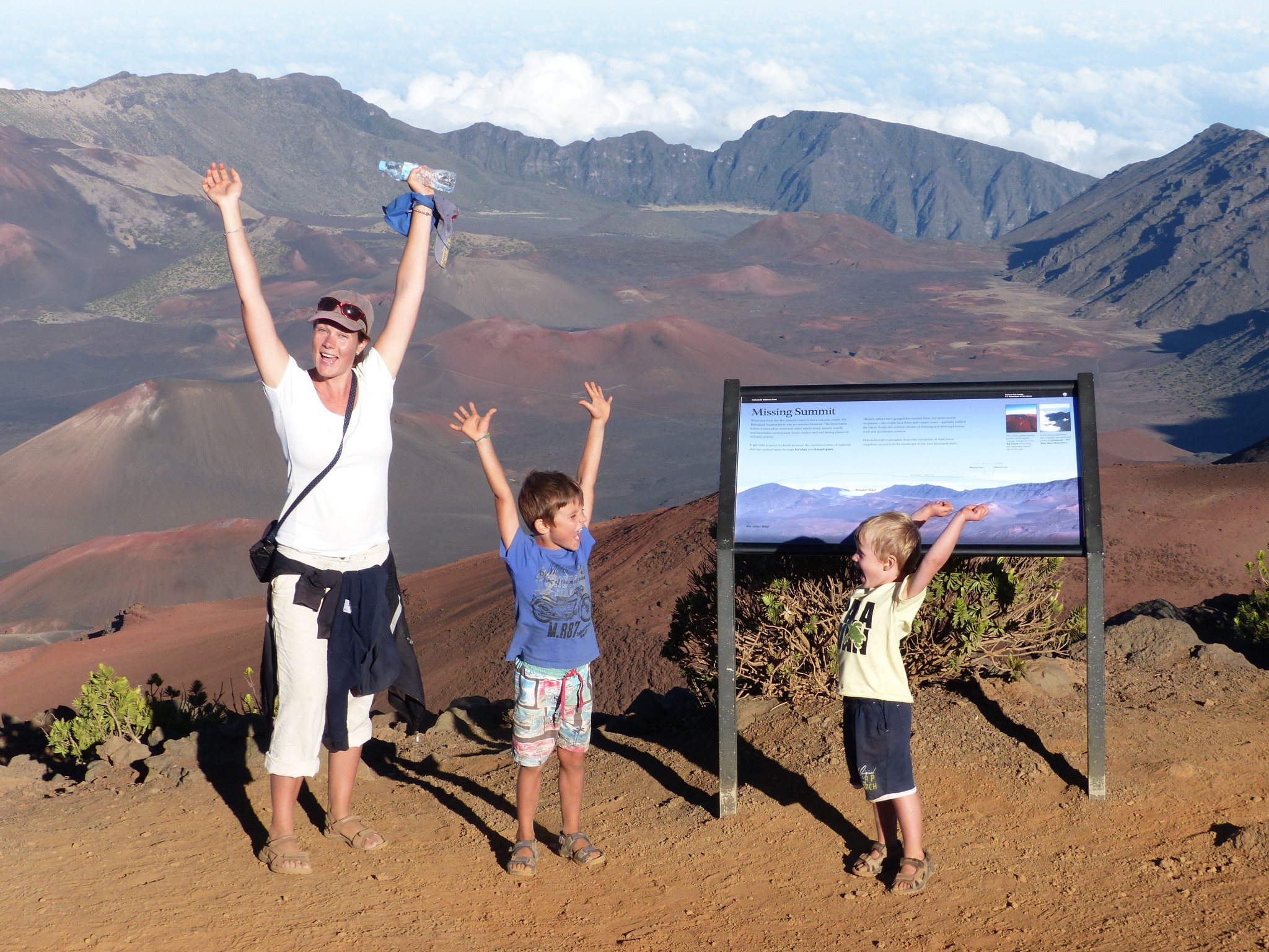 Caught way down in the Haleakala volcano's crater